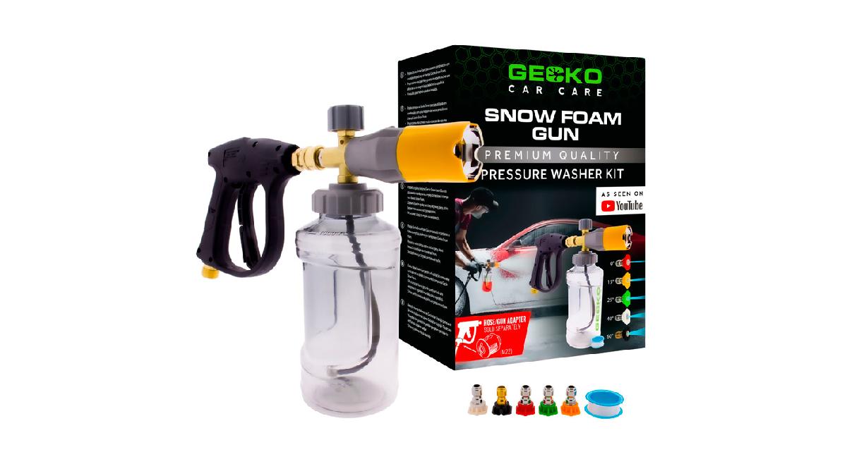 Gecko+Pistolet+%C3%A0+mousse+de+neige+%2B+adaptateurs